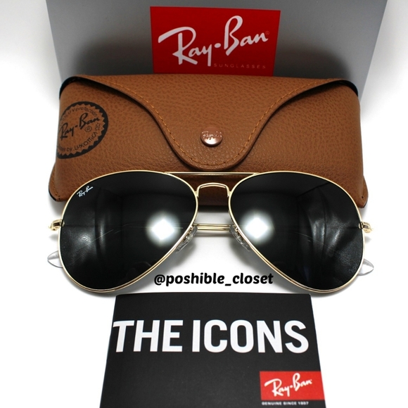RayBan Model Display RB3025 Aviator Black Lenses main image 10